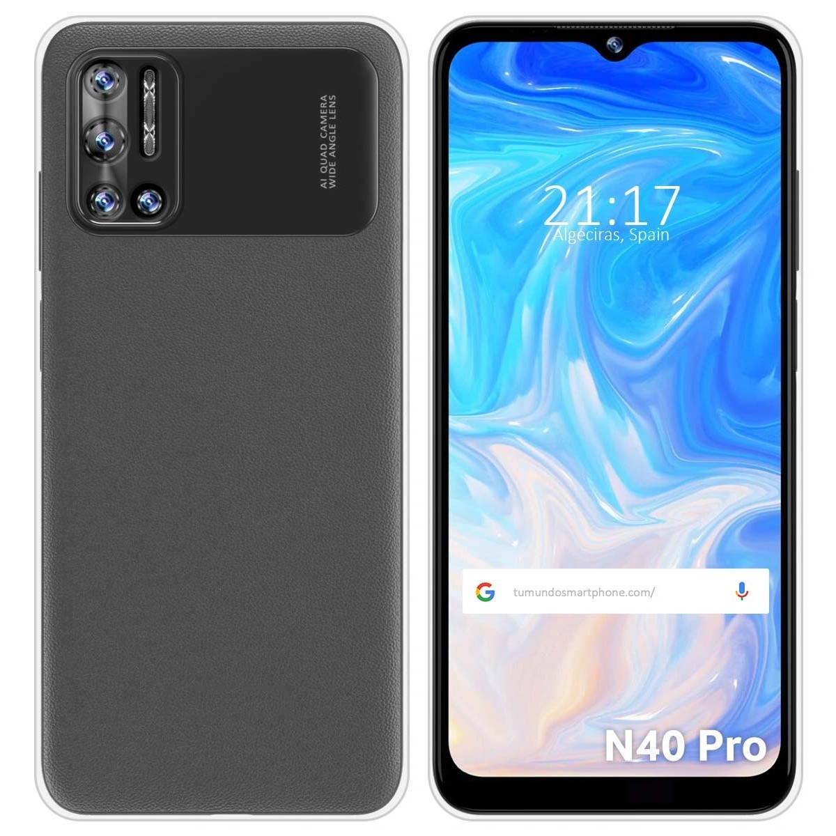 Funda Silicona Gel TPU Transparente para Doogee N40 Pro