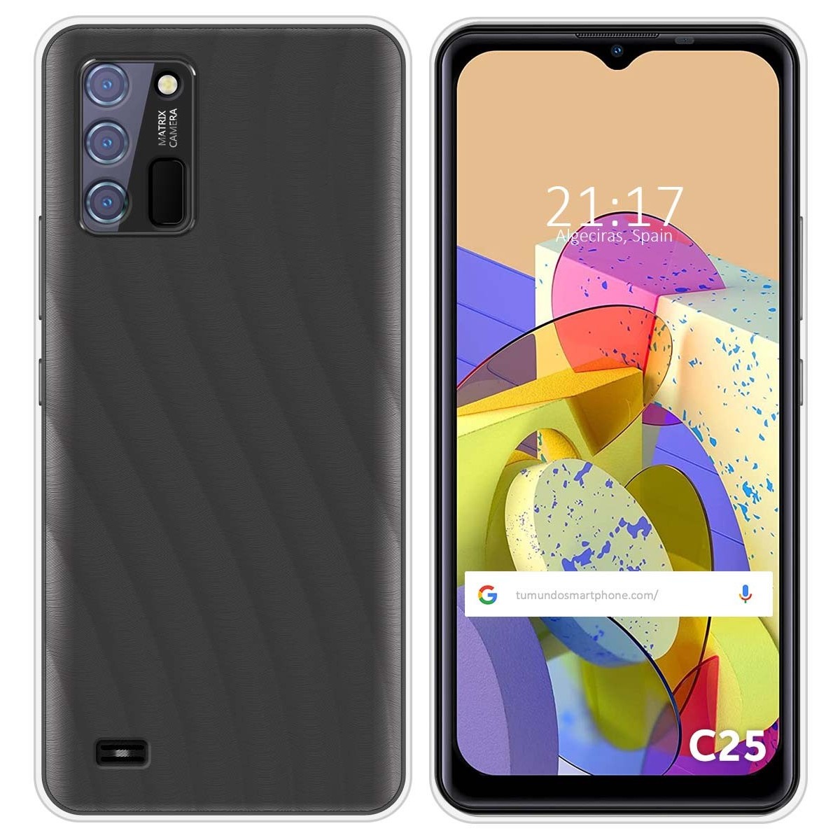 Funda Silicona Gel TPU Transparente para Oukitel C25