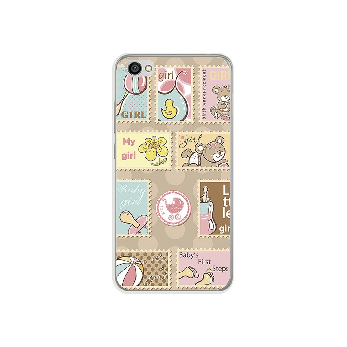 Funda Gel Tpu para Xiaomi Redmi Note 5A Diseño Sellos Dibujos