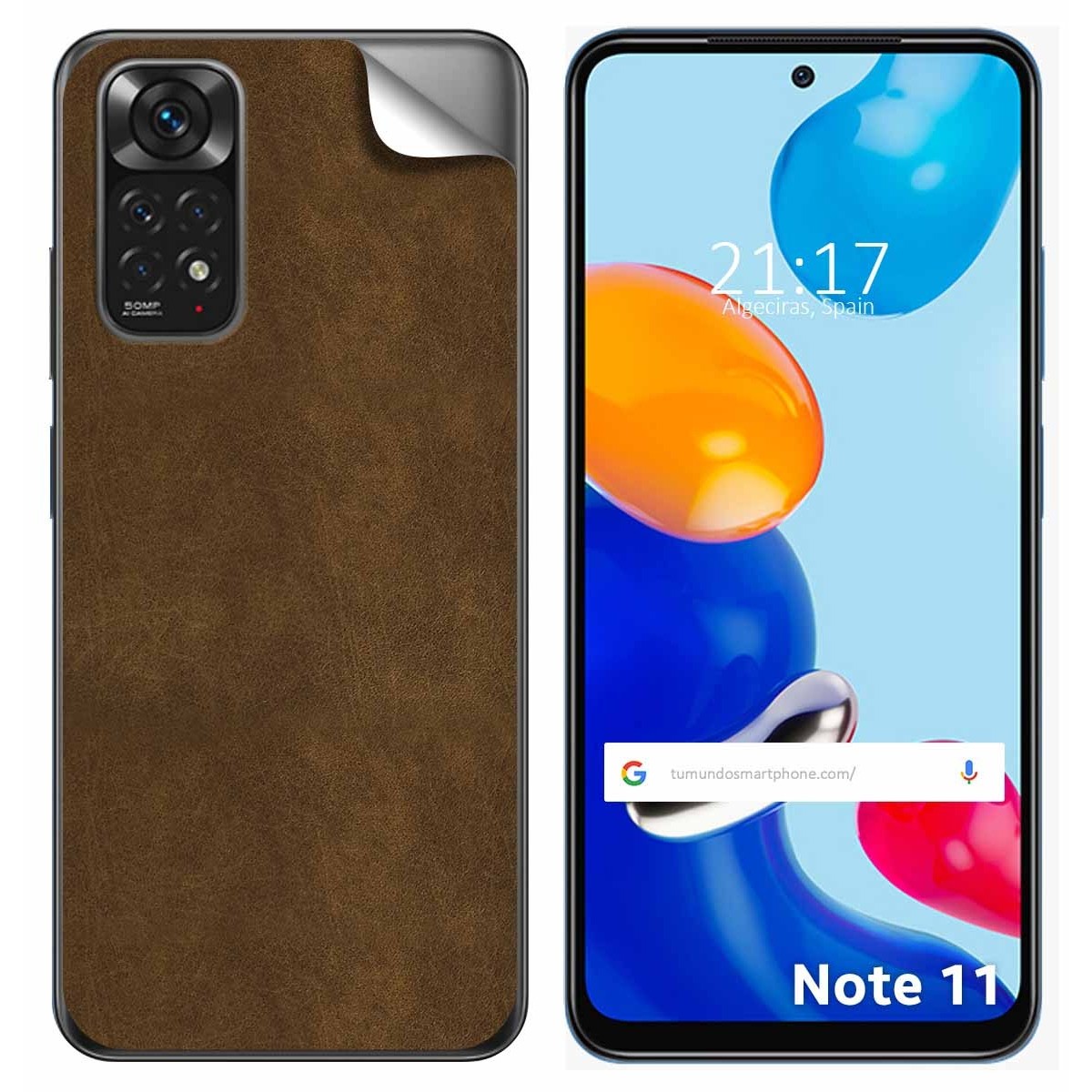 Pegatina Vinilo Autoadhesiva Textura Piel para Xiaomi Redmi Note 11 / 11s
