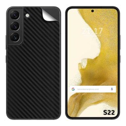 Pegatina Vinilo Autoadhesiva Textura Carbono para Samsung Galaxy S22 5G