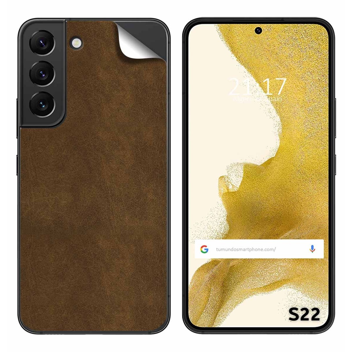 Pegatina Vinilo Autoadhesiva Textura Piel para Samsung Galaxy S22 5G