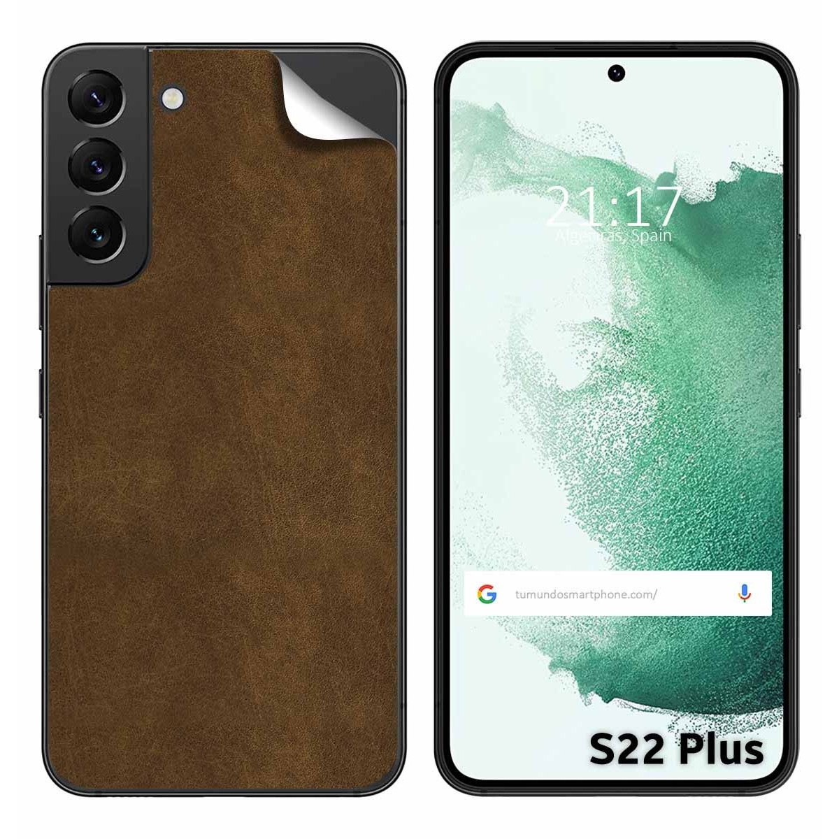 Pegatina Vinilo Autoadhesiva Textura Piel para Samsung Galaxy S22 Plus 5G