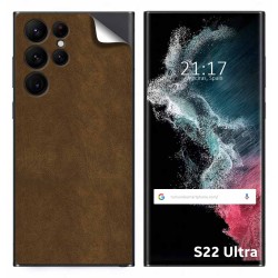 Pegatina Vinilo Autoadhesiva Textura Piel para Samsung Galaxy S22 Ultra 5G