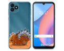 Funda Silicona Transparente para Blackview Oscal C20 / C20 Pro diseño Bufalo Dibujos