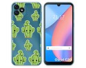 Funda Silicona Transparente para Blackview Oscal C20 / C20 Pro diseño Cactus Dibujos