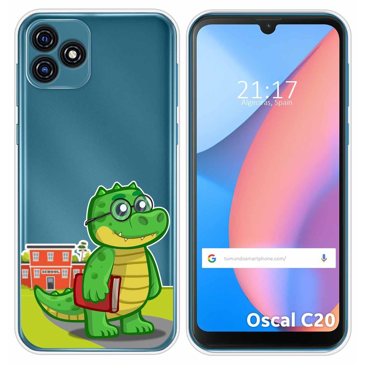 Funda Silicona Transparente para Blackview Oscal C20 / C20 Pro diseño Coco Dibujos