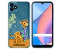 Funda Silicona Transparente para Blackview Oscal C20 / C20 Pro diseño Jirafa Dibujos