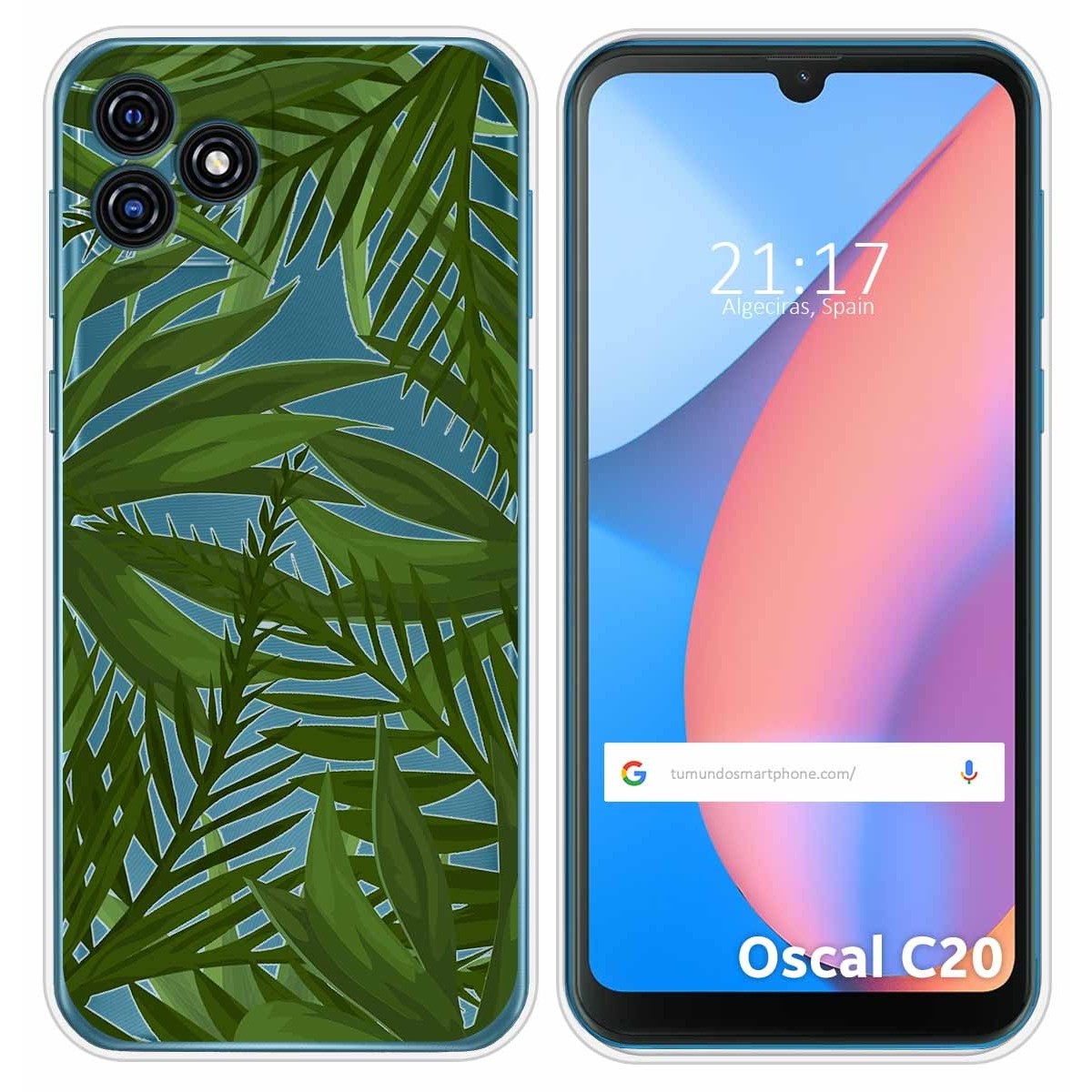 Funda Silicona Transparente para Blackview Oscal C20 / C20 Pro diseño Jungla Dibujos