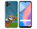 Funda Silicona Transparente para Blackview Oscal C20 / C20 Pro diseño Panda Dibujos