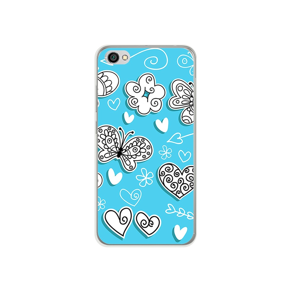 Funda Gel Tpu para Xiaomi Redmi Note 5A Diseño Mariposas Dibujos