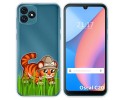 Funda Silicona Transparente para Blackview Oscal C20 / C20 Pro diseño Tigre Dibujos