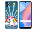Funda Silicona Transparente para Blackview Oscal C20 / C20 Pro diseño Unicornio Dibujos