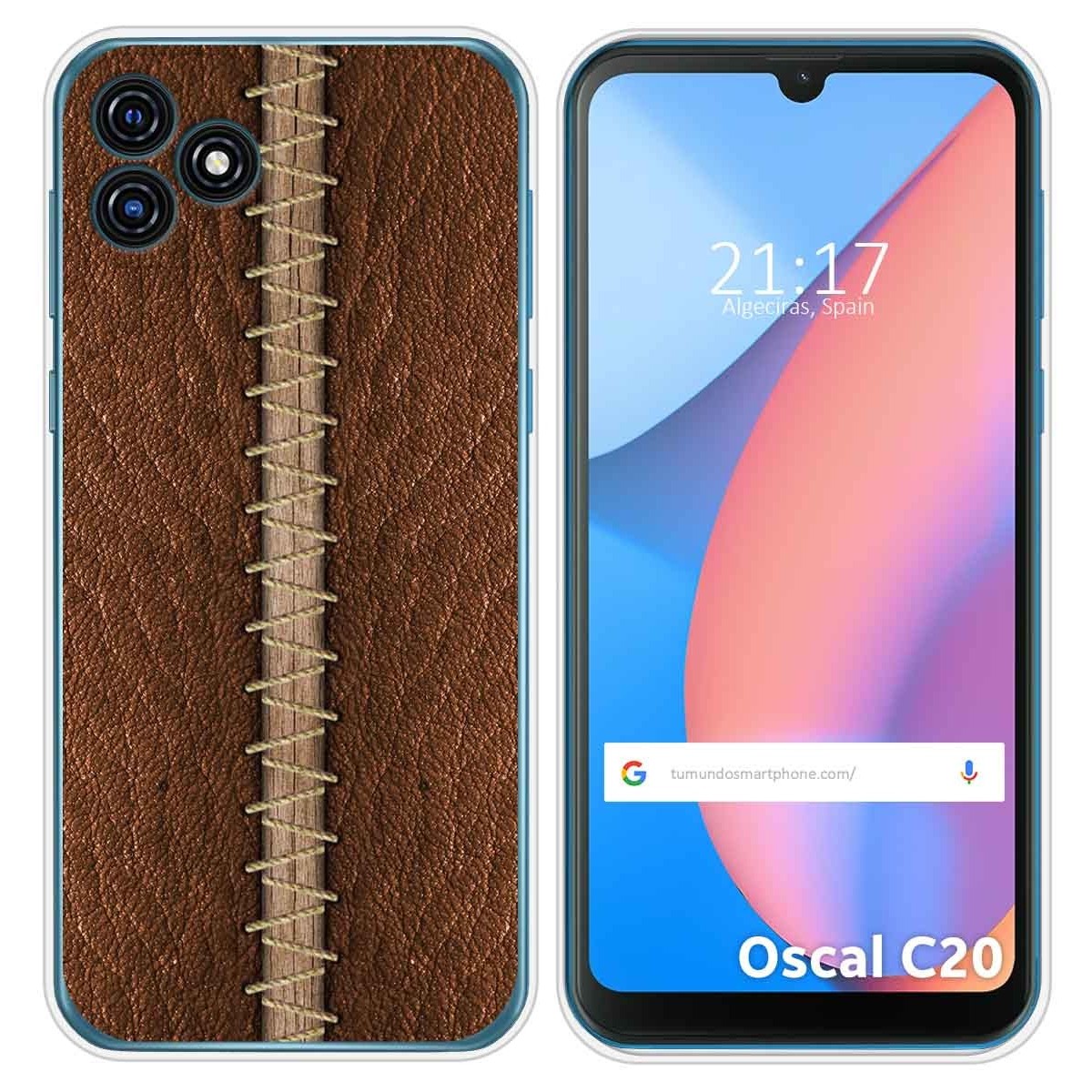 Funda Silicona para Blackview Oscal C20 / C20 Pro diseño Cuero 01 Dibujos