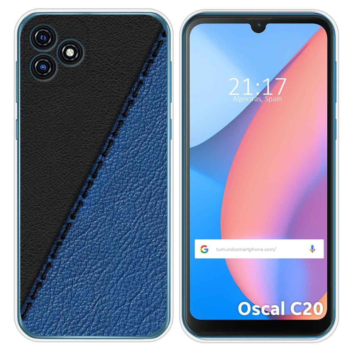 Funda Silicona para Blackview Oscal C20 / C20 Pro diseño Cuero 02 Dibujos