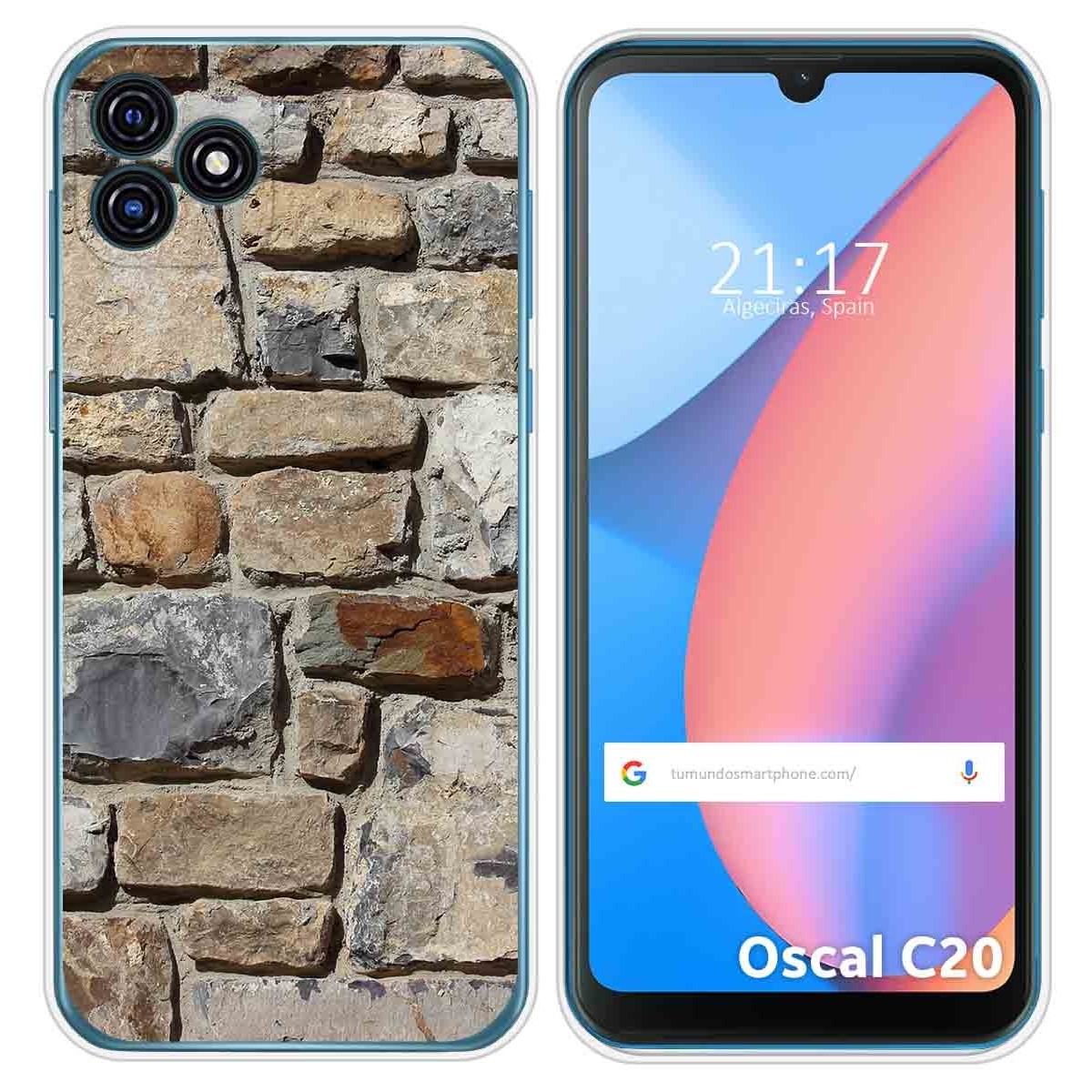 Funda Silicona para Blackview Oscal C20 / C20 Pro diseño Ladrillo 03 Dibujos