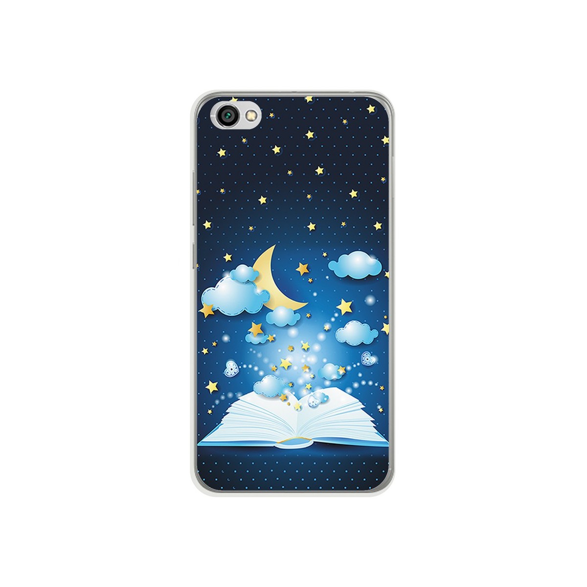 Funda Gel Tpu para Xiaomi Redmi Note 5A Diseño Libro Cuentos Dibujos