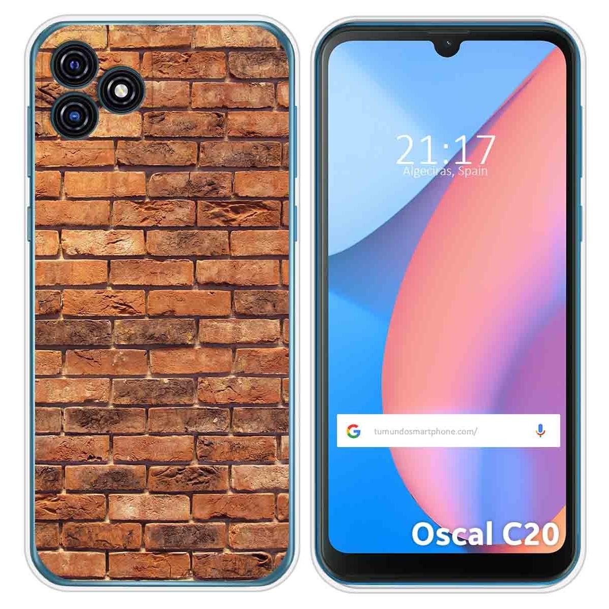 Funda Silicona para Blackview Oscal C20 / C20 Pro diseño Ladrillo 04 Dibujos
