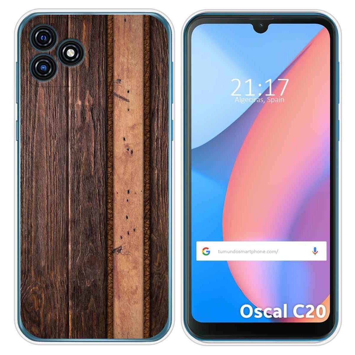 Funda Silicona para Blackview Oscal C20 / C20 Pro diseño Madera 05 Dibujos
