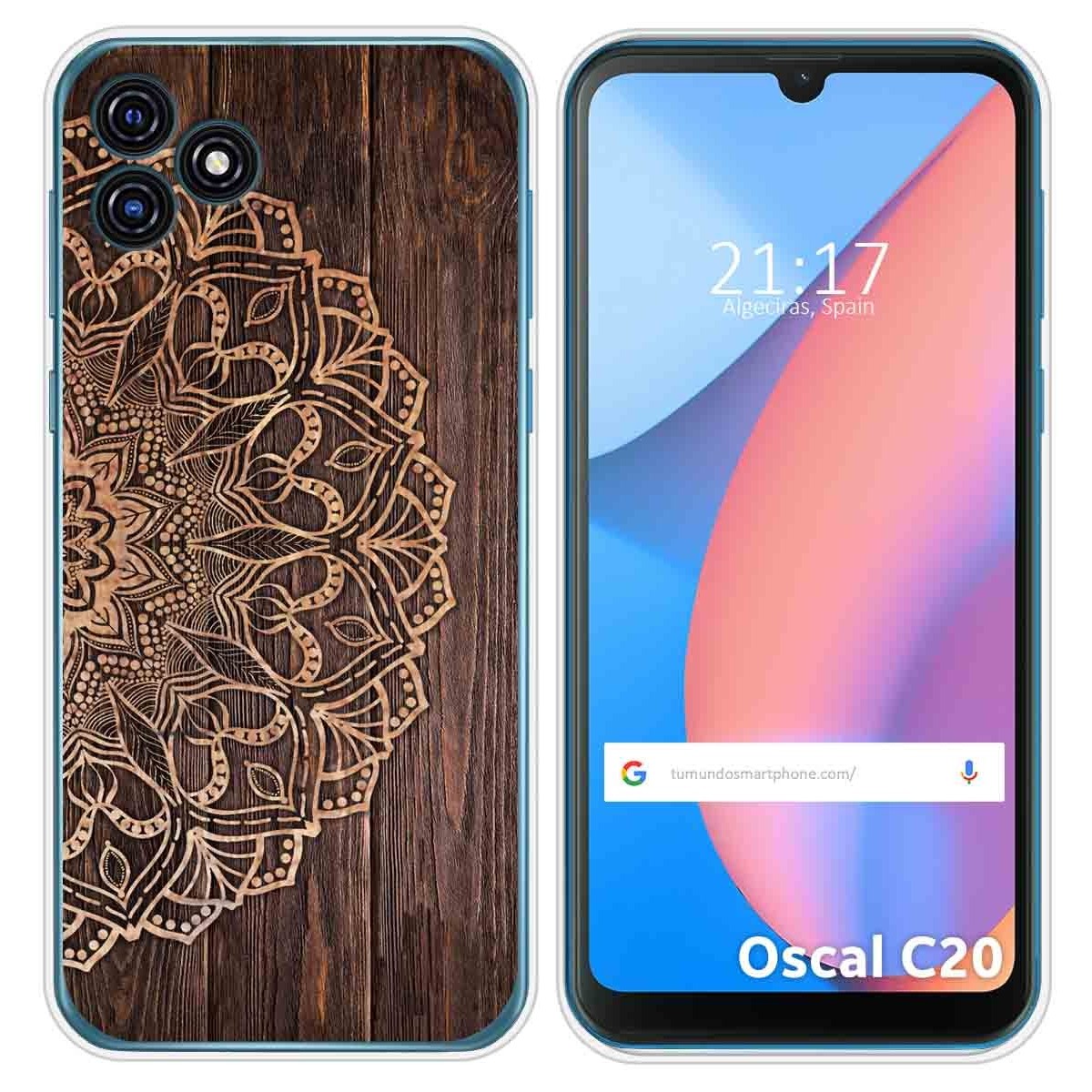 Funda Silicona para Blackview Oscal C20 / C20 Pro diseño Madera 06 Dibujos