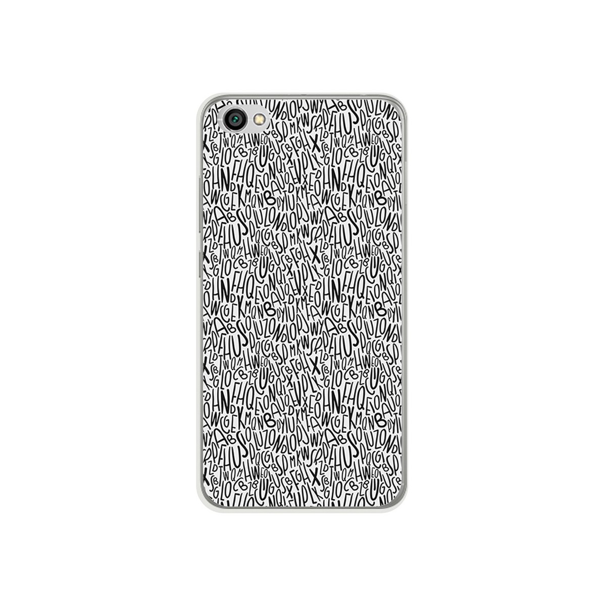 Funda Gel Tpu para Xiaomi Redmi Note 5A Diseño Letras Dibujos