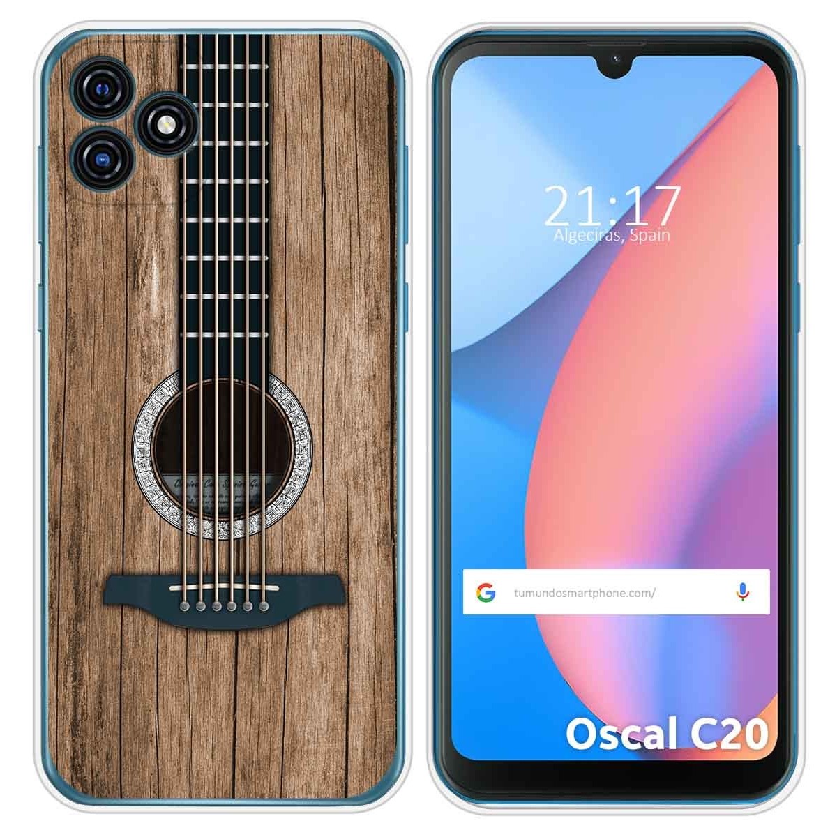 Funda Silicona para Blackview Oscal C20 / C20 Pro diseño Madera 11 Dibujos