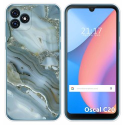 Funda Silicona para Blackview Oscal C20 / C20 Pro diseño Mármol 09 Dibujos