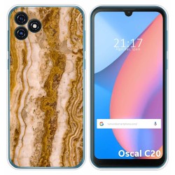 Funda Silicona para Blackview Oscal C20 / C20 Pro diseño Mármol 10 Dibujos