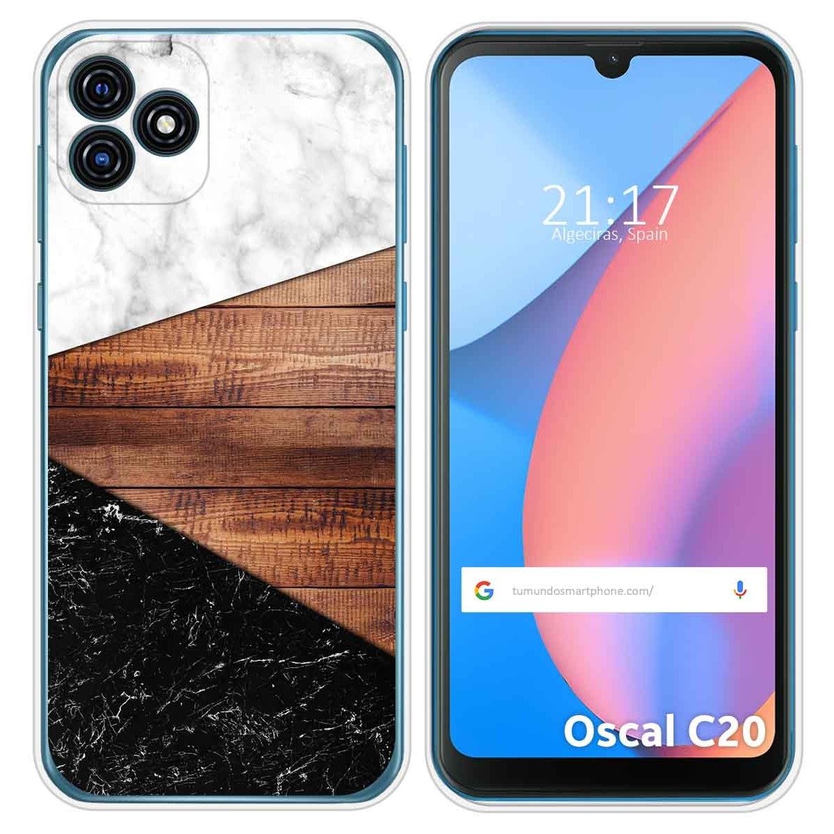 Funda Silicona para Blackview Oscal C20 / C20 Pro diseño Mármol 11 Dibujos