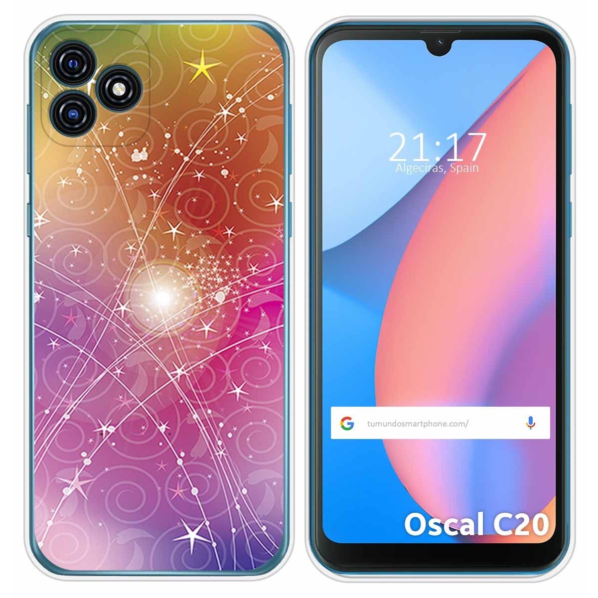 Funda Silicona para Blackview Oscal C20 / C20 Pro diseño Abstracto Dibujos