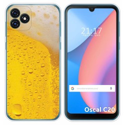 Funda Silicona para Blackview Oscal C20 / C20 Pro diseño Cerveza Dibujos