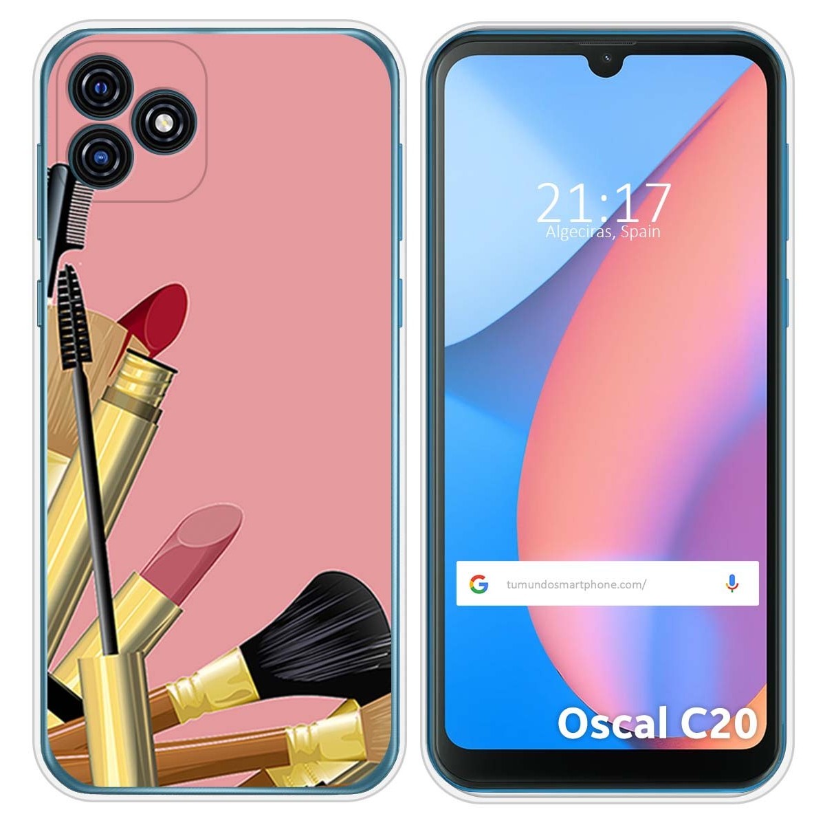 Funda Silicona para Blackview Oscal C20 / C20 Pro diseño Brochas Dibujos