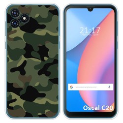 Funda Silicona para Blackview Oscal C20 / C20 Pro diseño Camuflaje Dibujos