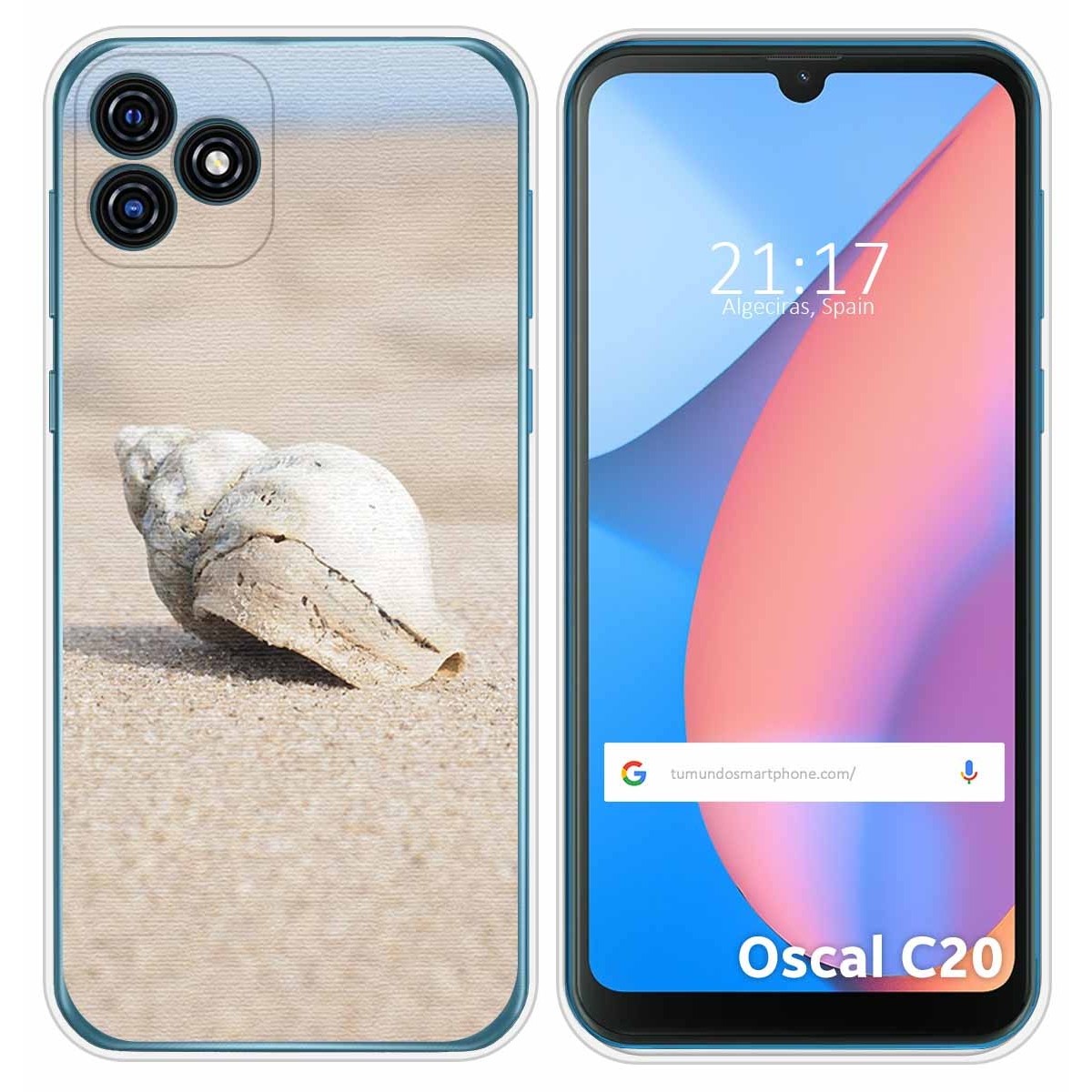 Funda Silicona para Blackview Oscal C20 / C20 Pro diseño Concha Dibujos