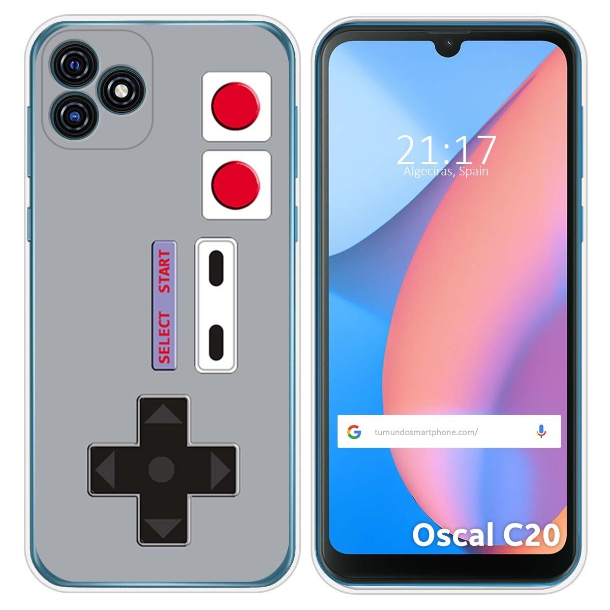 Funda Silicona para Blackview Oscal C20 / C20 Pro diseño Consola Dibujos