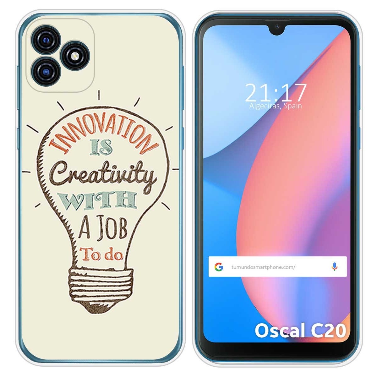 Funda Silicona para Blackview Oscal C20 / C20 Pro diseño Creativity Dibujos