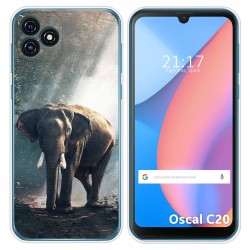 Funda Silicona para Blackview Oscal C20 / C20 Pro diseño Elefante Dibujos