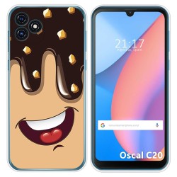 Funda Silicona para Blackview Oscal C20 / C20 Pro diseño Helado Chocolate Dibujos