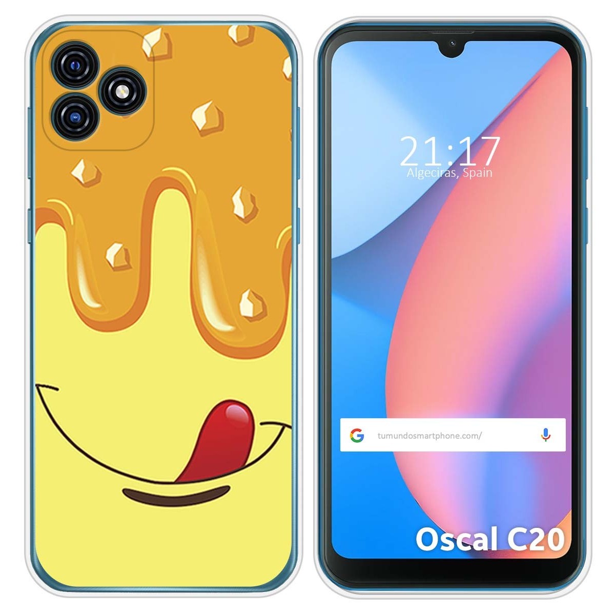 Funda Silicona para Blackview Oscal C20 / C20 Pro diseño Helado Vainilla Dibujos
