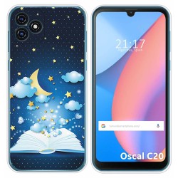Funda Silicona para Blackview Oscal C20 / C20 Pro diseño Libro Cuentos Dibujos