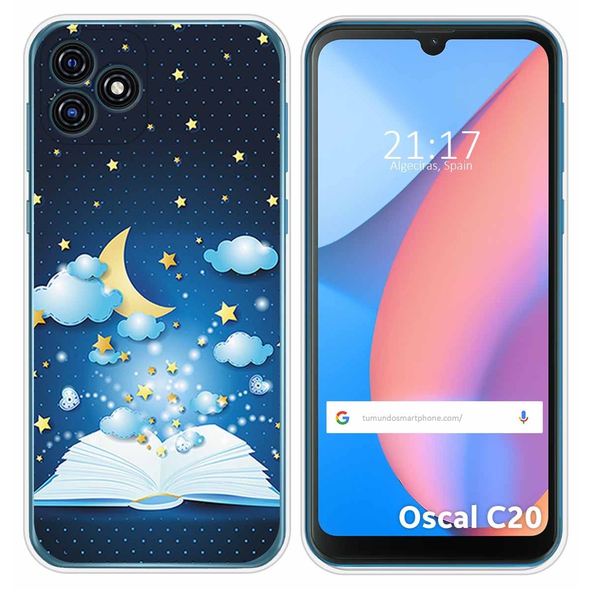 Funda Silicona para Blackview Oscal C20 / C20 Pro diseño Libro Cuentos Dibujos