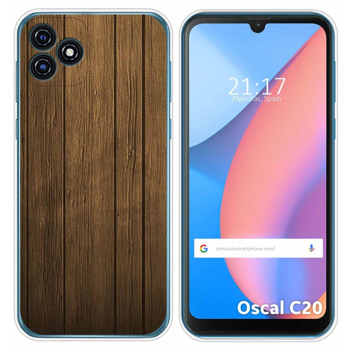 Funda Silicona para Blackview Oscal C20 / C20 Pro diseño Madera Dibujos