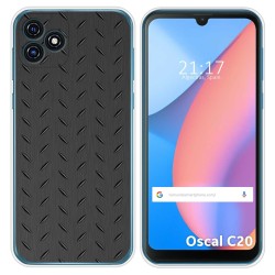 Funda Silicona para Blackview Oscal C20 / C20 Pro diseño Metal Dibujos
