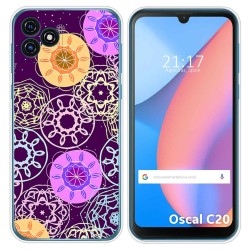 Funda Silicona para Blackview Oscal C20 / C20 Pro diseño Radial Dibujos
