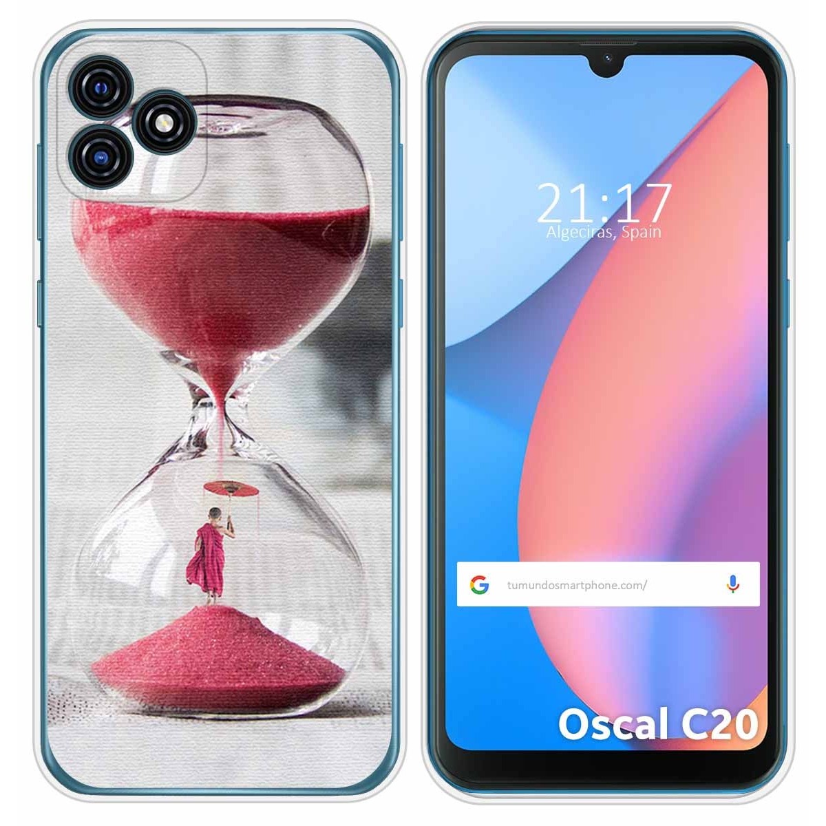 Funda Silicona para Blackview Oscal C20 / C20 Pro diseño Reloj Dibujos