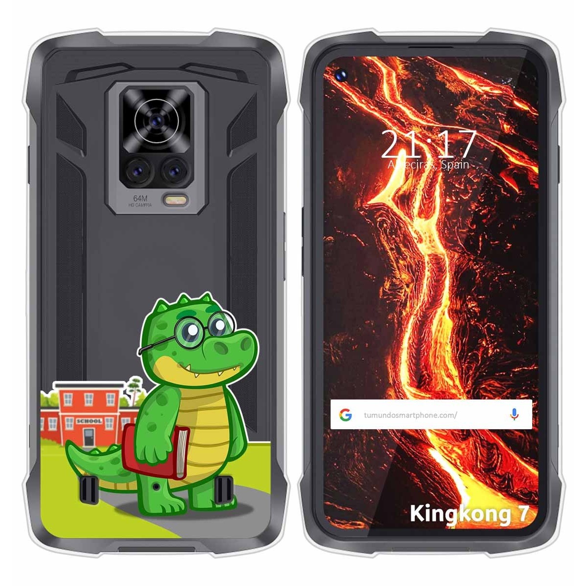 Funda Silicona Transparente para Cubot King Kong 7 diseño Coco Dibujos