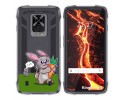 Funda Silicona Transparente para Cubot King Kong 7 diseño Conejo Dibujos
