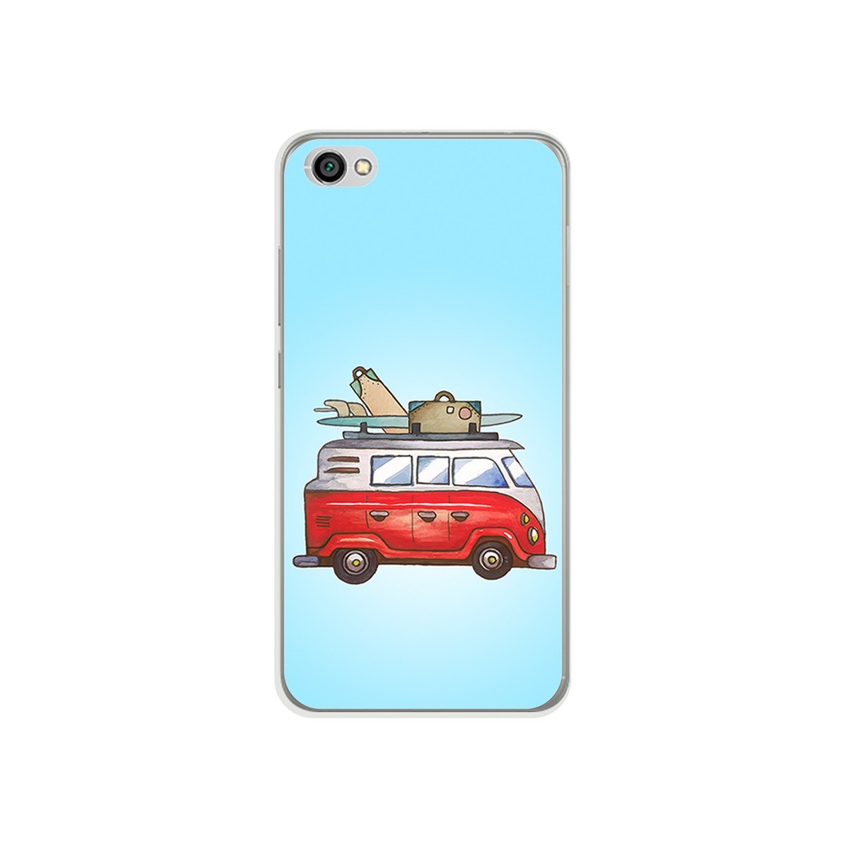 Funda Gel Tpu para Xiaomi Redmi Note 5A Diseño Furgoneta Dibujos