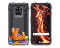Funda Silicona Transparente para Cubot King Kong 7 diseño Leopardo Dibujos