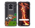 Funda Silicona Transparente para Cubot King Kong 7 diseño Panda Dibujos